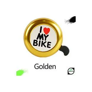 Tímbre I Love My Bike Dorado