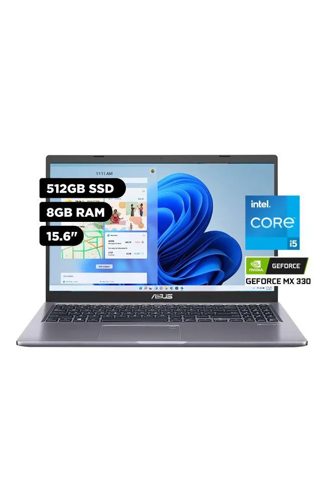 Laptop Asus 15.6" Windows 11 Intel Core i5 1135G7 8GB 512GB SSD NVIDIA MX330 X515EP-EJ665W Slate Grey