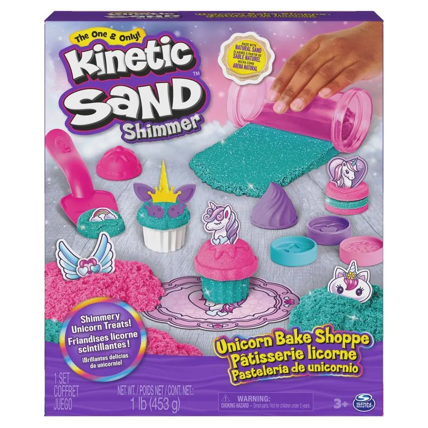 Set De Juego Kinetic Sand Pastelería De Unicornio