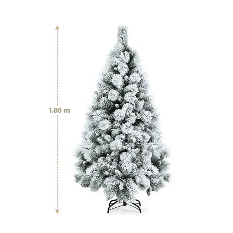 ARBOL NAVIDEÑO PREMIUM NEVADO 1.80 MTS