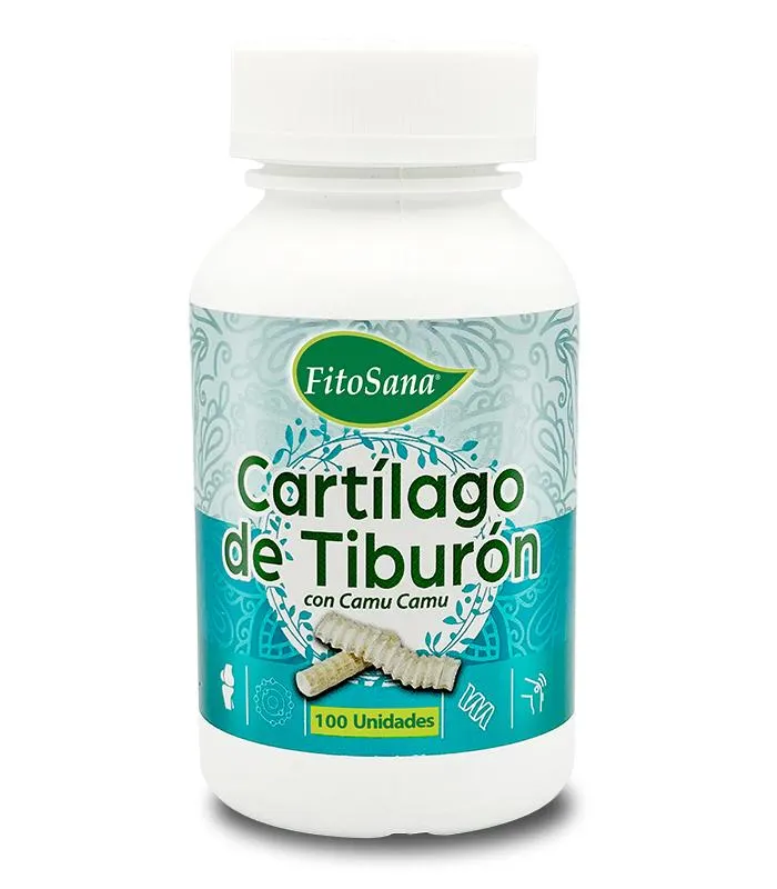 Frasco Cartílago de Tiburón + Camu Camu - 100unid