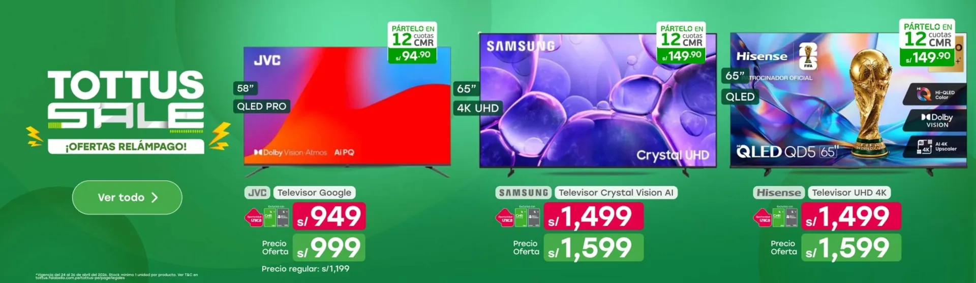 Catalogo de Catálogo Tottus 24 de abril al 26 de abril 2026 - Pag 1