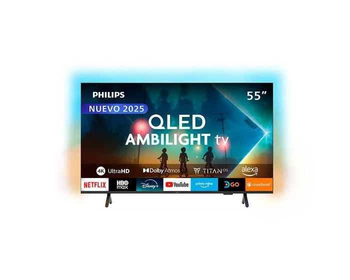 Televisor Philips Smart TV 55" 4K UHD QLED Ambilight 55PUD8250