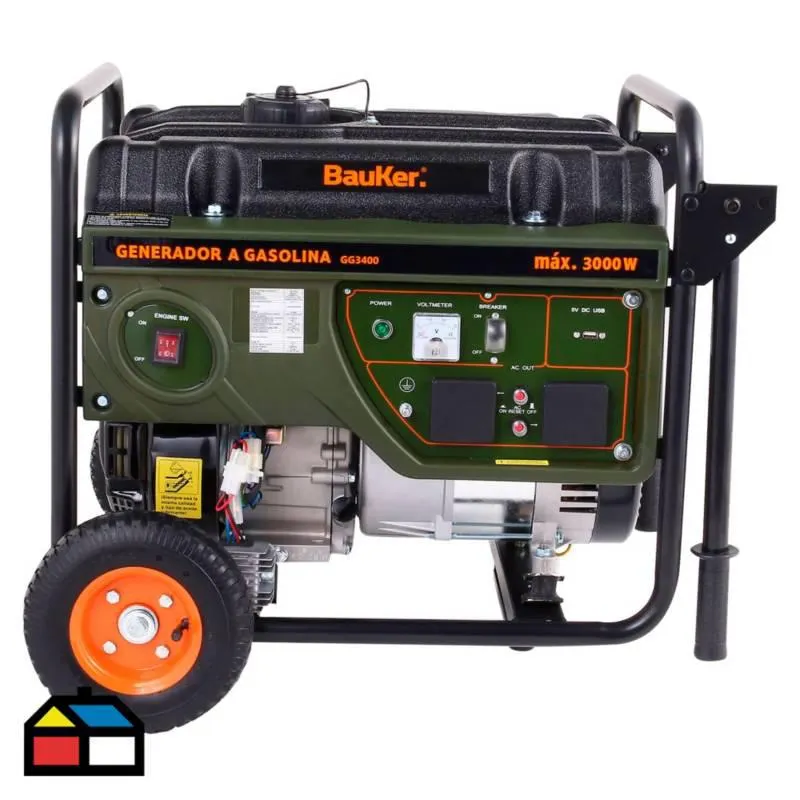 Generador a Gasolina 3300W Bauker