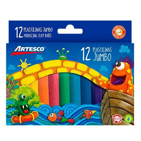 Plastilina Artesco Jumbo x12