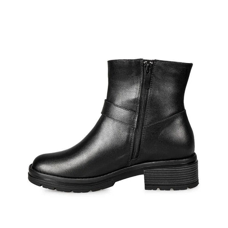 Botin Jodhpur Casual Mujer Cuero Viale Negro