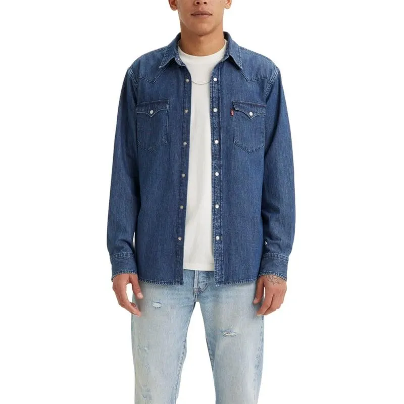Camisa Hombre Classic Western Jean Azul Levis