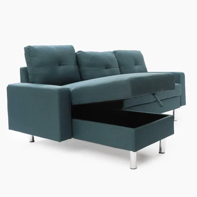 Seccional New Jeremy 4 Cuerpos Intercambiable Con Almacenamiento