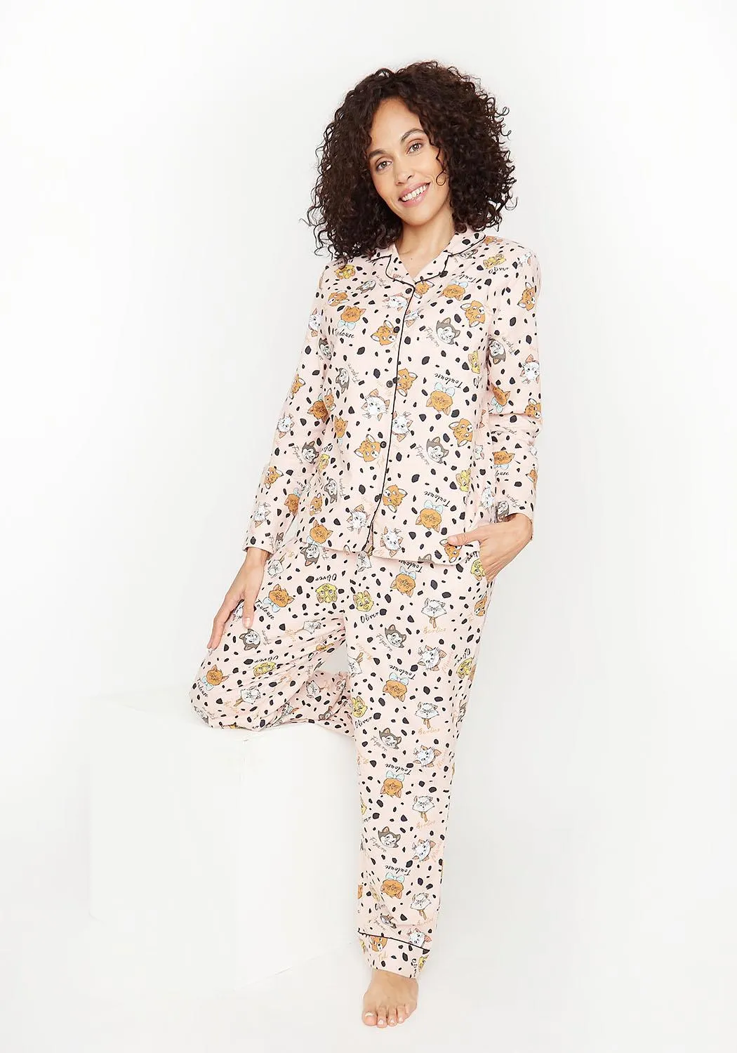 PIJAMA MUJER D6059-ROS