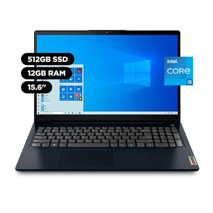 Laptop Lenovo Ideapad 3i 15.6" Windows 11 Intel Core I5 1155G7 12GB 512GB SSD
