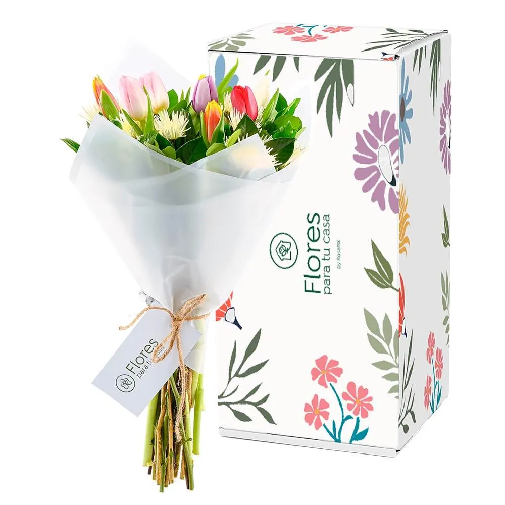 Ramo con Tulipanes y Flores