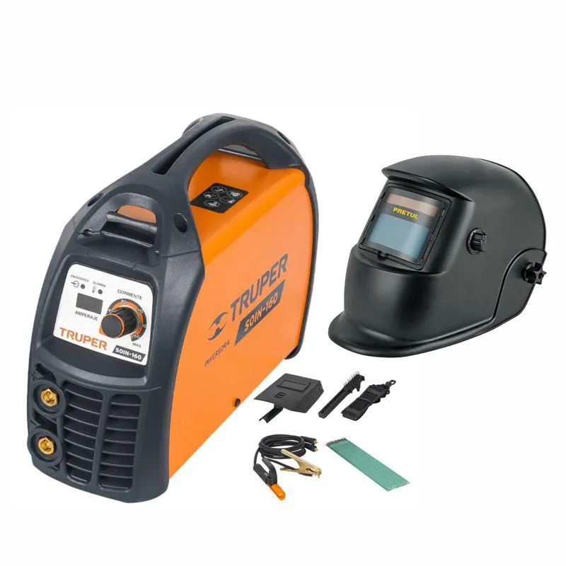 Combo soldadora 160A Con Mascara de Soldar Truper