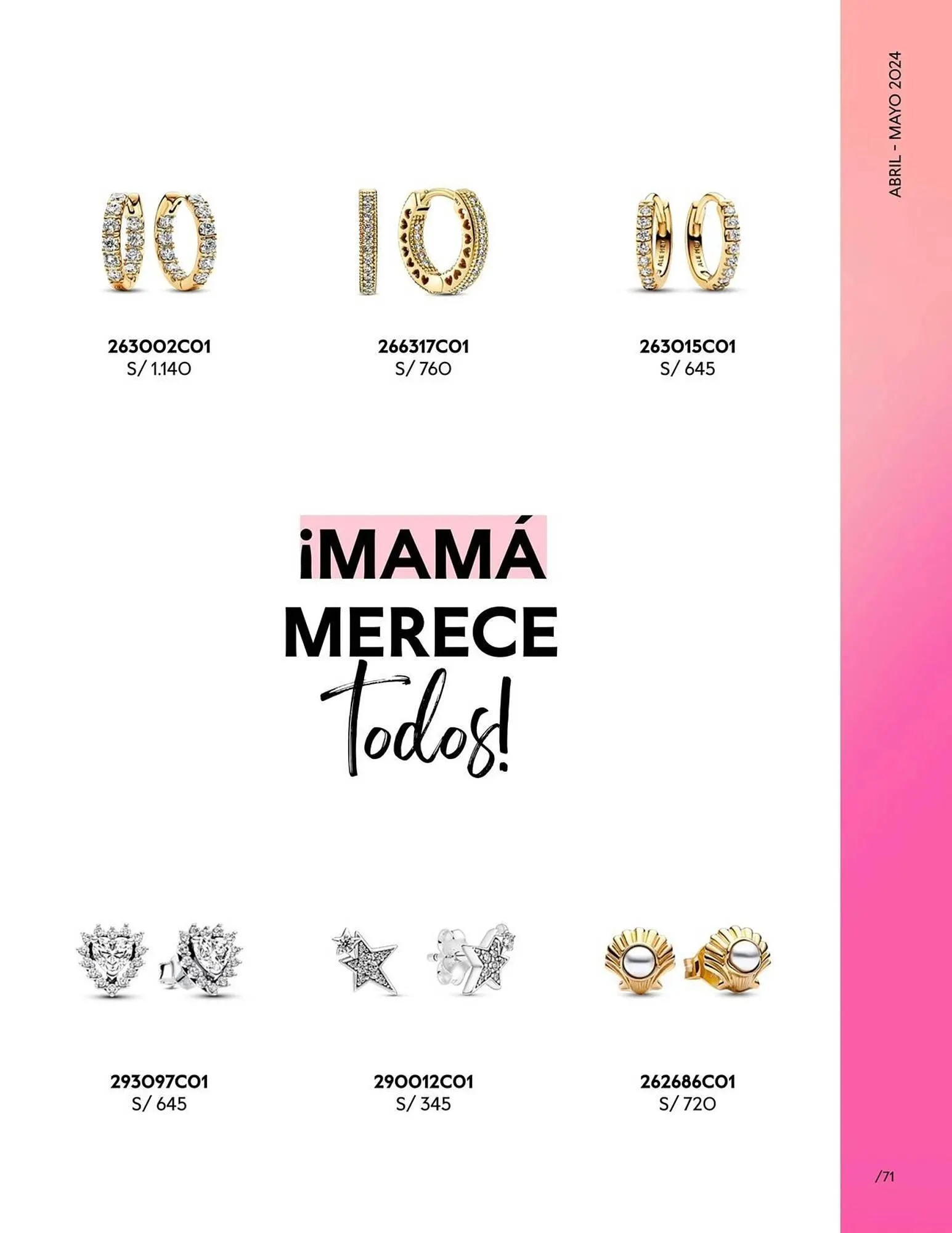 Catalogo de Catálogo Pandora 29 de abril al 31 de mayo 2024 - Pag 71