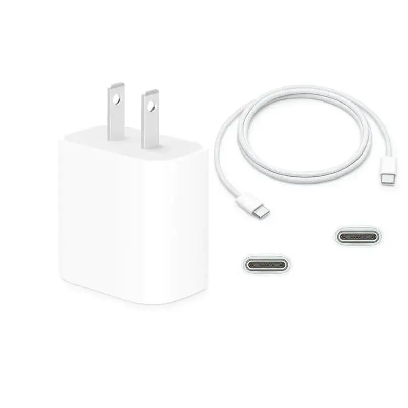 Cargador Apple 20W Original + Cable C - C 1mt iPhone 15 16 pro max