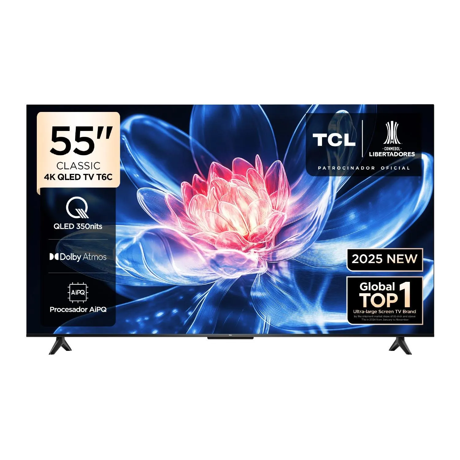Televisor TCL Smart TV 55" QLED 4K UHD 55T6C