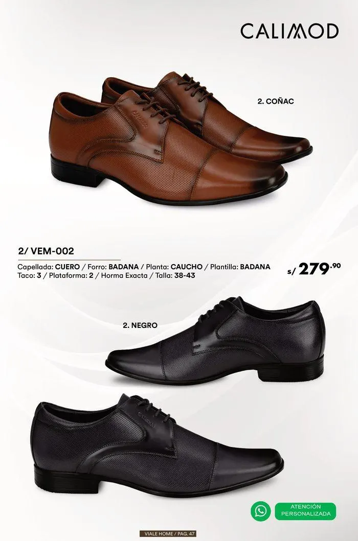 Catalogo de Calzados de Caballeros 11 de julio al 31 de julio 2024 - Pag 47