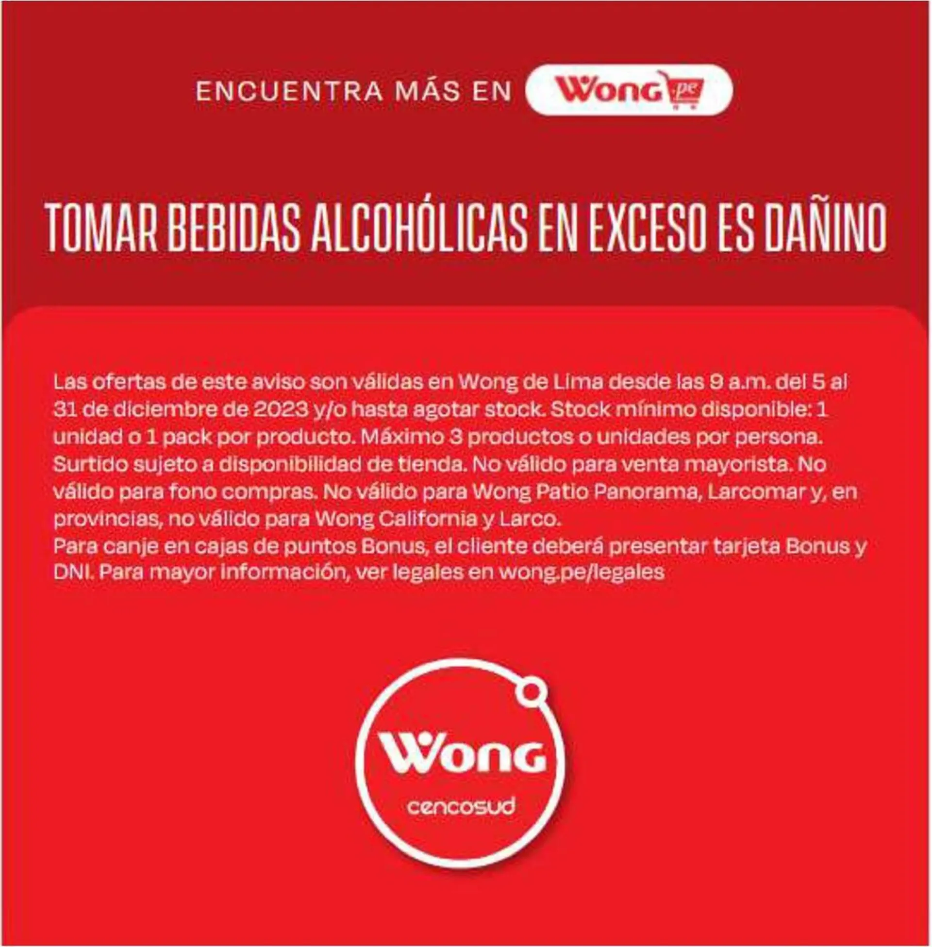 Catalogo de Catálogo Wong 6 de diciembre al 31 de diciembre 2023 - Pag 3