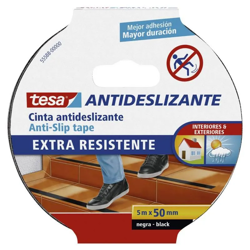 Cinta Antideslizante Extra Resistente TESA 50 mm. x 5 m.