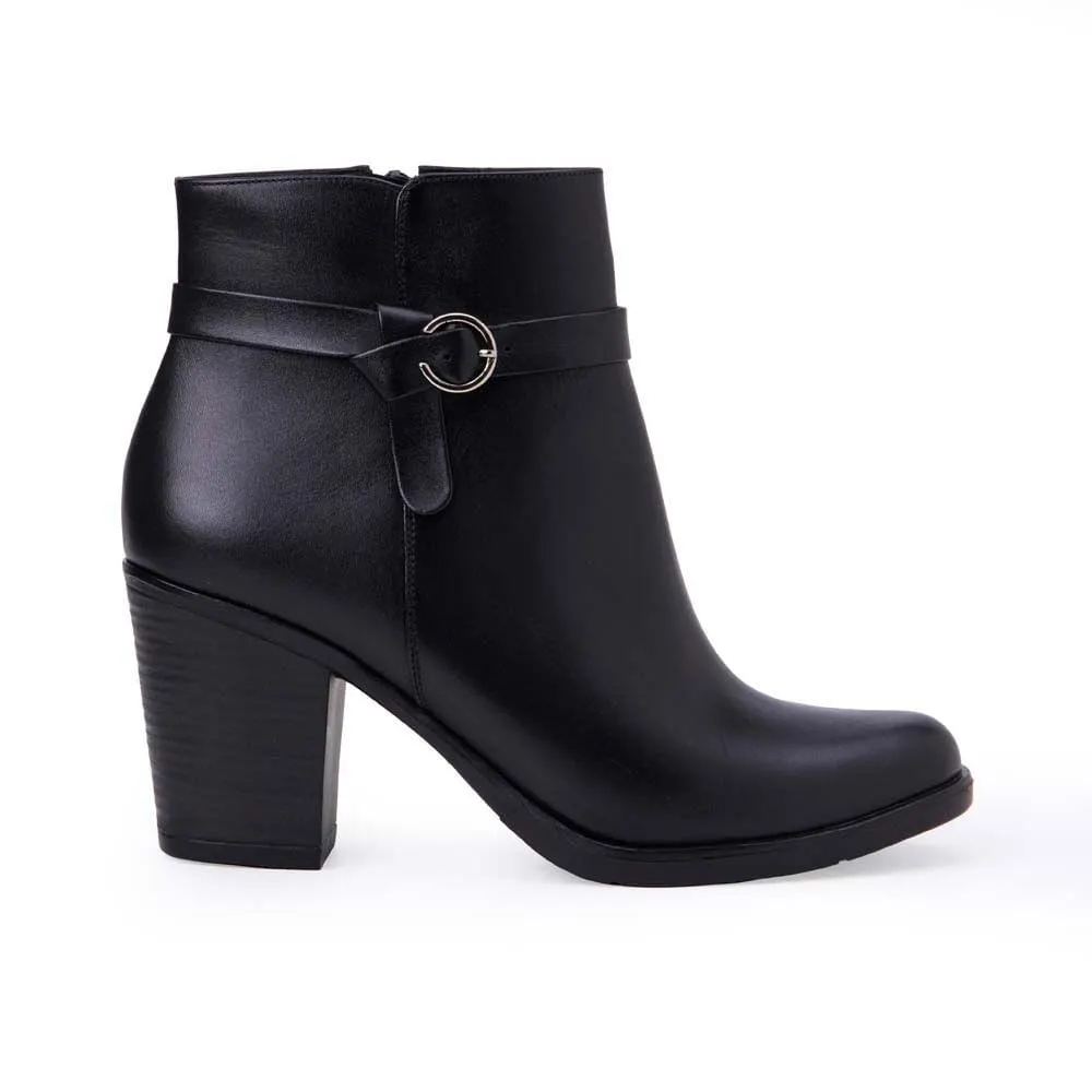 Botín Jodhpur Casual LINDA-2518 Negro Viale Cuero
