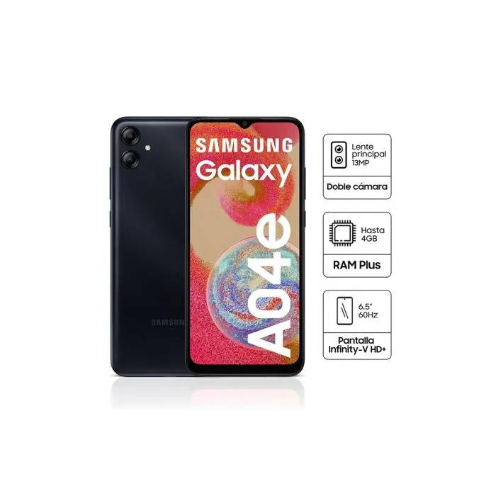 Celular Samsung A04E SM-A042MZKFLTP 64GB 3GB 6.5" Negro