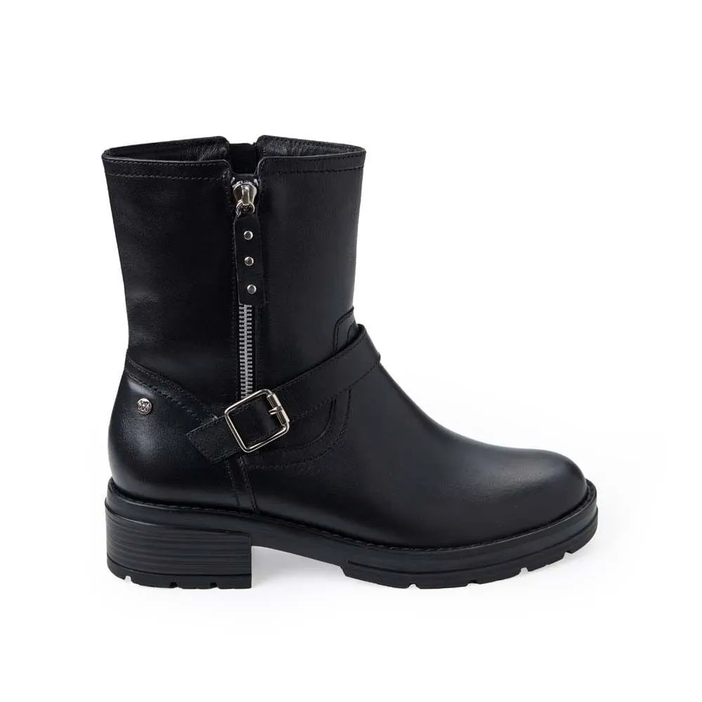 Botín Jodhpur Casual FER-2538 Negro Viale Cuero