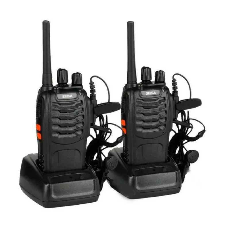 Walkie Talkie Radio Pack 2 Unid Portatil Transmisor Receptor Seisa