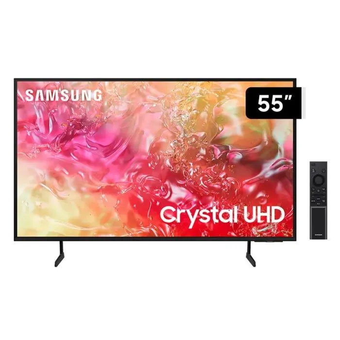 TV Samsung 55" LED Crystal 4K UHD Tizen DU7000 (2024)