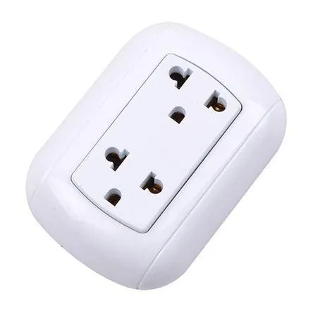 Tomacorriente Doble Universal Werken Blanco ABS de 0.15 kg