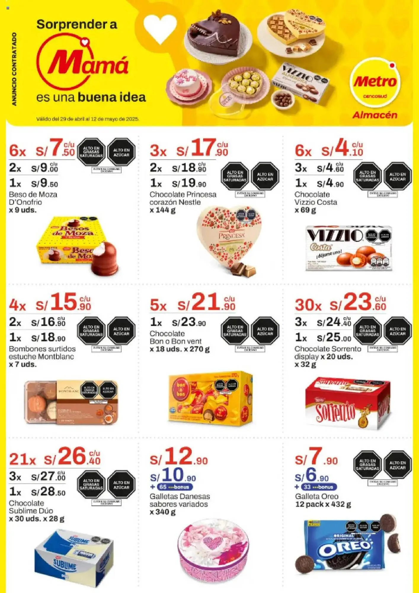 Catalogo de Catálogo Metro 29 de abril al 12 de mayo 2025 - Pag 1