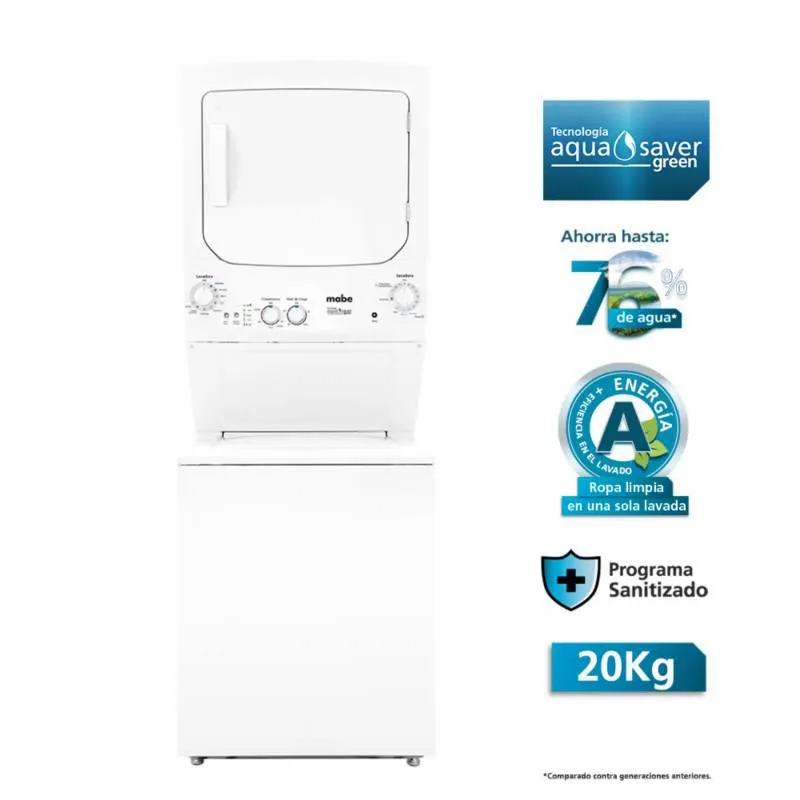 Centro Lavado 20 kg Eléctrico Blanco CLME70204BBB0 Mabe