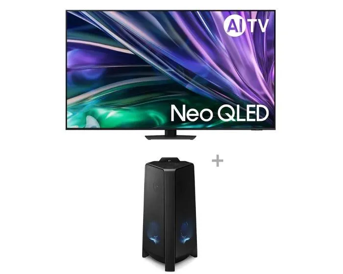Televisor Samsung Smart TV 65" 4K NeoQLED QN65QN85DBGXPE + Torre de Sonido Samsung Bluetooth 300W MX-T40/PE