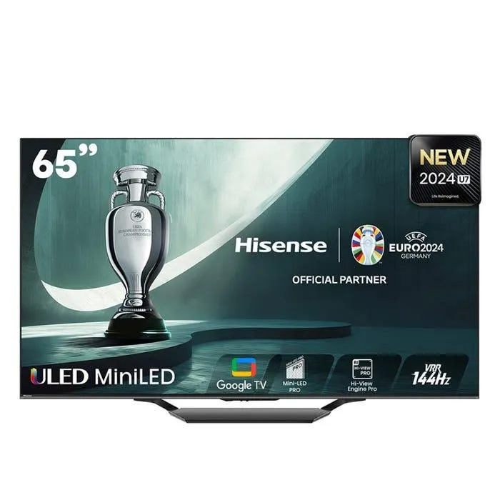 TV Hisense 65" UHD 4K QLED Google TV 65U7N