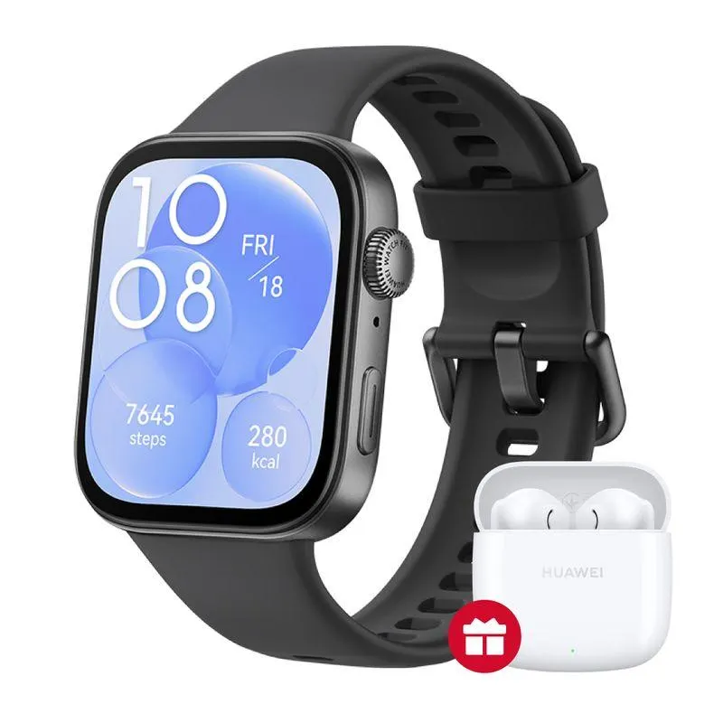 Smartwatch HUAWEI Watch Fit 3 Negro + FreeBuds SE 2