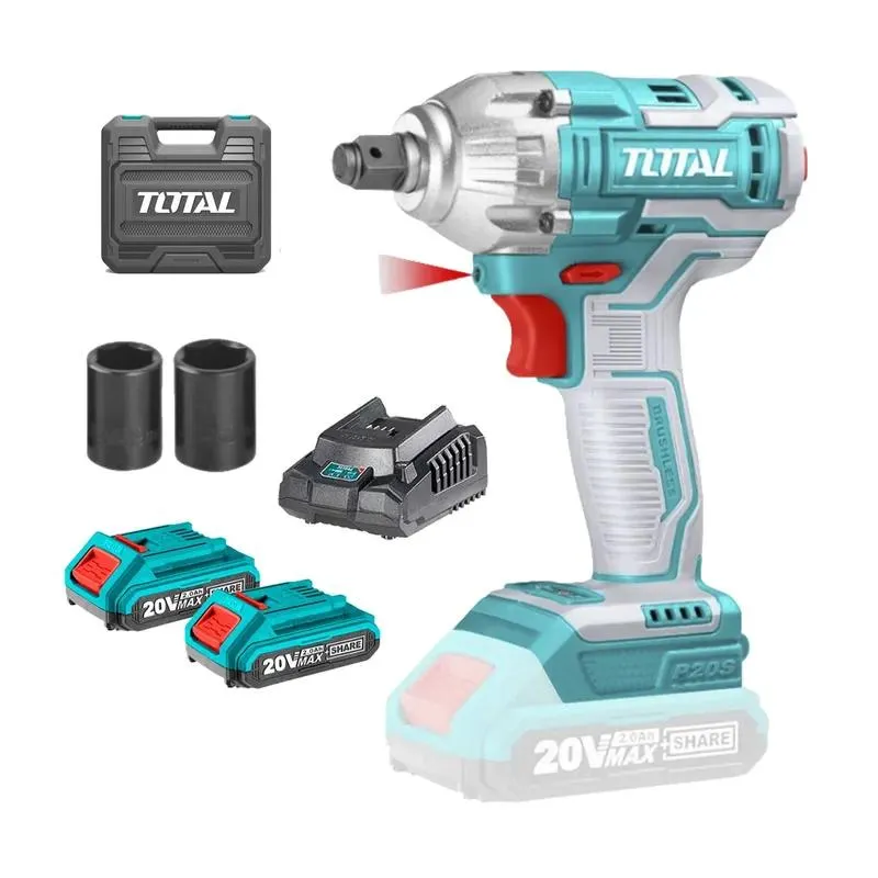 LLAVE DE IMPACTO ½ BRUSHLESS BATERIA CARGADOR LLANTA TOTAL