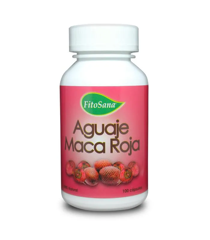 Aguaje Maca Roja – Cápsulas 100 unidades