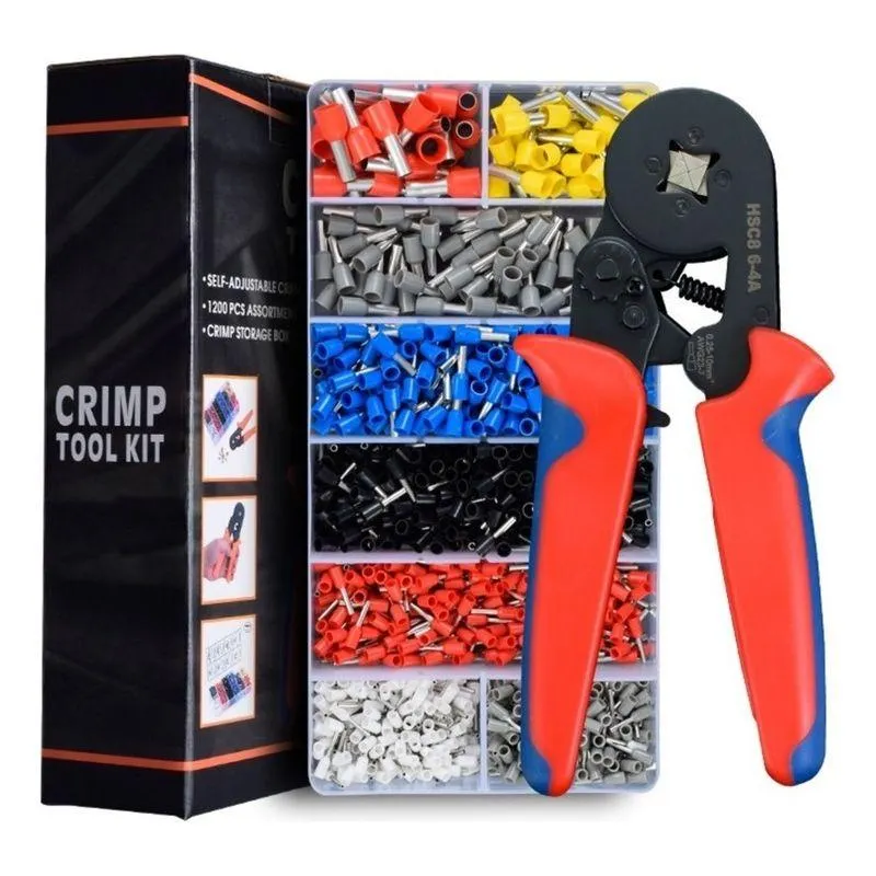 Alicate Prensa Terminal Conjunto Kit De 1200pcs