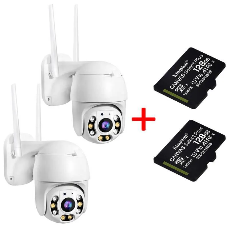 Pack Ahorro 2 Camaras Exterior Wifi Sensor + Memoria Microsd