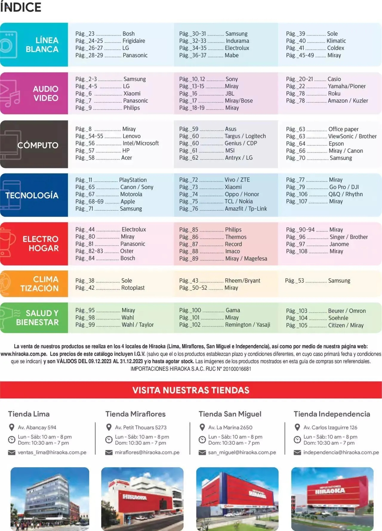 Catalogo de Catálogo Hiraoka 12 de diciembre al 31 de diciembre 2023 - Pag 110