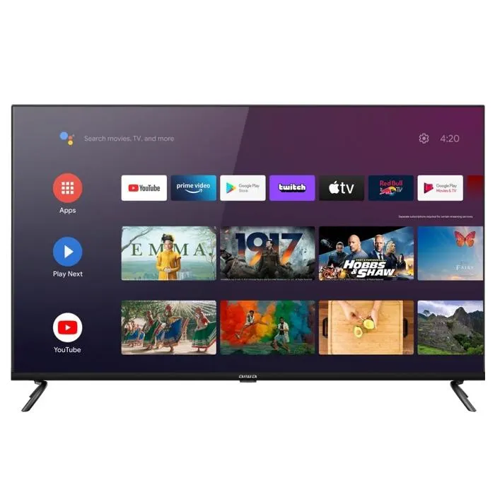 TV Aiwa 55" 4K UHD Smart Android AW55B4KFG