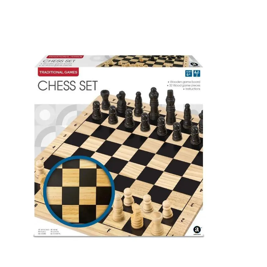 Juego De Mesa Ambassador Ajedrez Madera