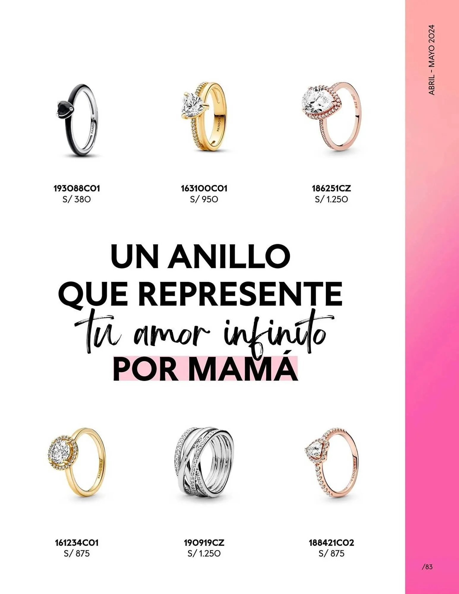 Catalogo de Catálogo Pandora 29 de abril al 31 de mayo 2024 - Pag 83