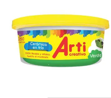 Ceramica En Frio Arti Creativo Pote 250g Verde