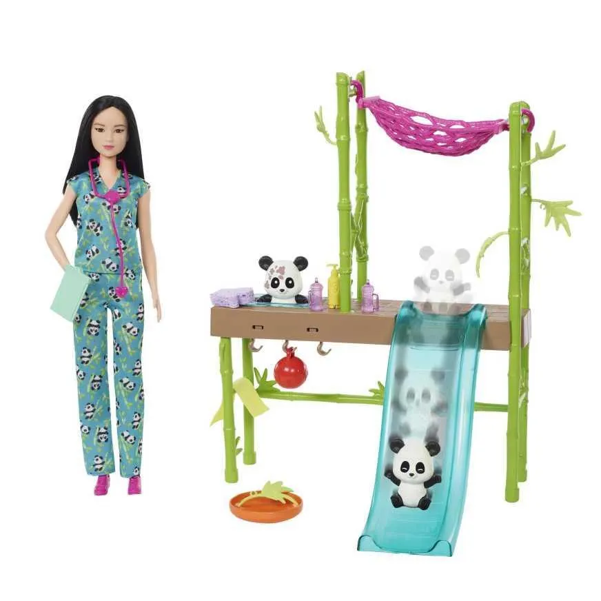 Set De Juego Barbie Cuidadora De Pandas