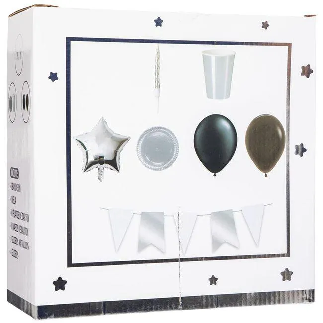 Set de Fiesta CLASS&WORK Plateado