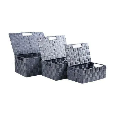 Cesta de Baño Orange Modelo Set x 3 Domino Gris Mate