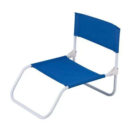 Silla plegable de playa azul