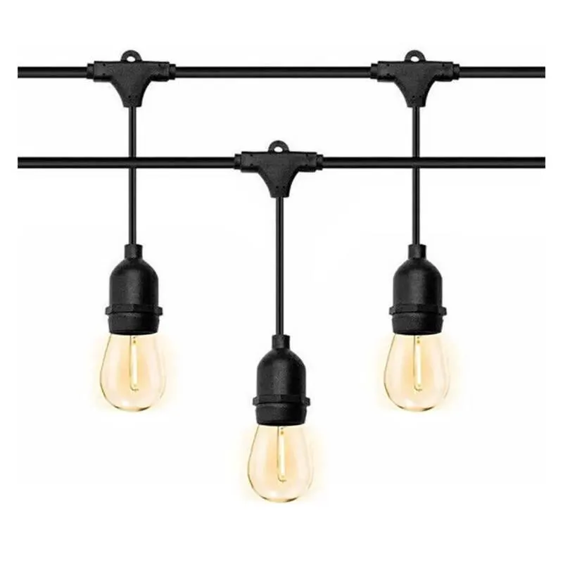 Guirnalda Luces Vintage Colgante 20 Bombillas 10 metros LED Jardin