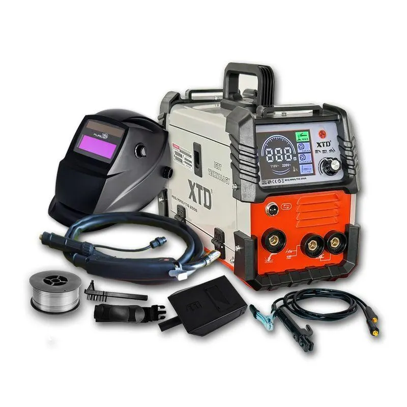 Soldadora Inversora Mig 200A XTD Suelda Sin GAS + Fotosensible