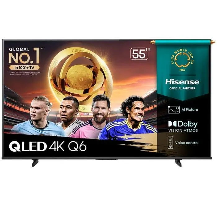 TV Hisense 55" QLED 4K UHD Vidaa 55Q6QV
