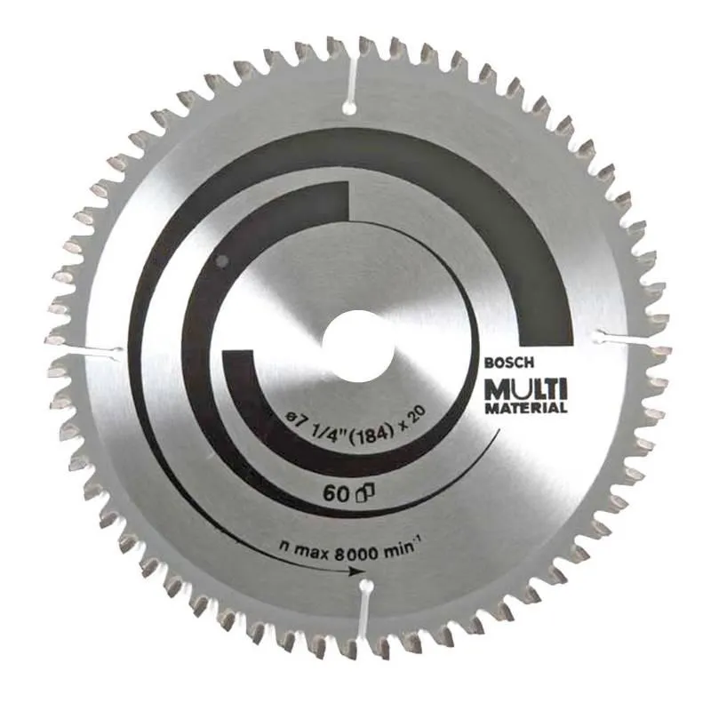 Disco Sierra Multimaterial 7 1/4" 60 Dientes Bosch